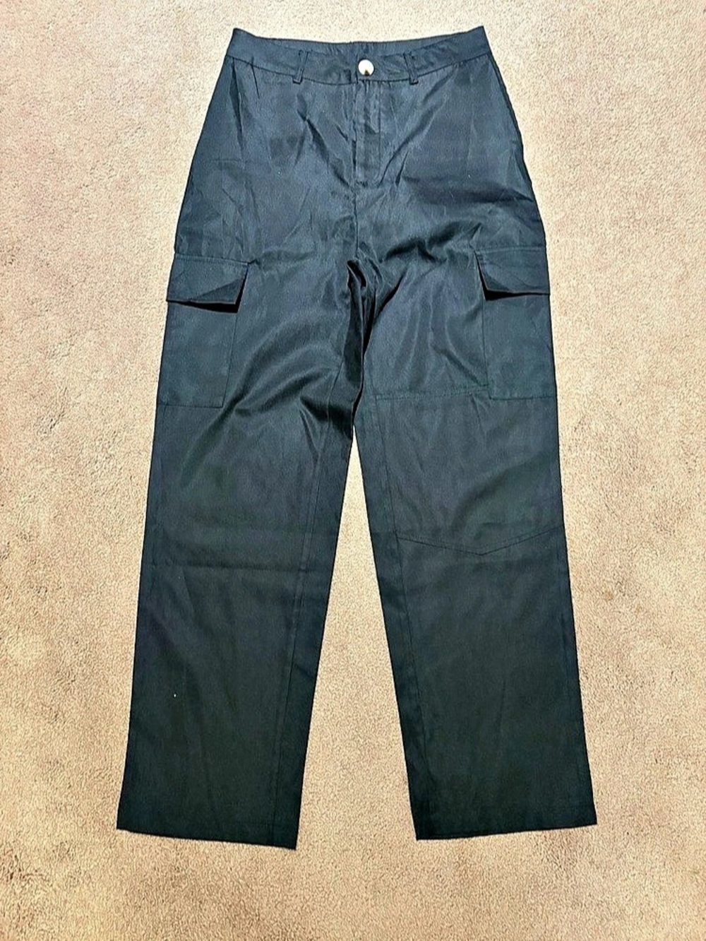 3 for $19 Shein Straight-Leg Trousers in Black size small